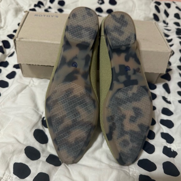 Rothy's Green Flats Mule BNIB the almond demi - Picture 4 of 6